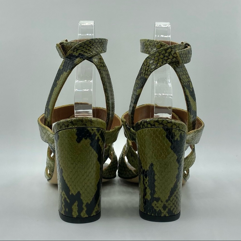 Paris Texas Python Ankle Sandal Khaki Size 8 NWOT - Picture 5 of 10